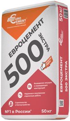 Цемент тарированный ПЦ М500 Д0 EuroCement/ЦЕМРОС 50 кг / ЦЕМ I 42,5 Н Липецкий