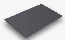 Плоский лист Corundum50 RAL 7024 (мокрый асфальт), 0.5 мм, 1.25*2м (В пленке)