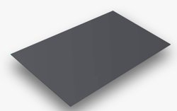 Плоский лист Corundum50 MATT RAL 7024 (мокрый асфальт), 0.5 мм, 1.25*2м