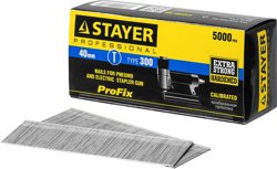 Гвозди для нейлера STAYER 40 мм тип 300, 5000 шт