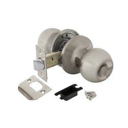 Ручка-защелка фиксатор AJAX DK682 SN-BK (6082 SN-B) матовый никель(39537)