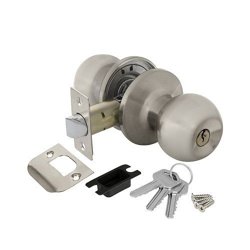 Ручка-защелка ключ/фиксатор AJAX DK682 SN-ET (6082 SN-E) матовый никель(39539)