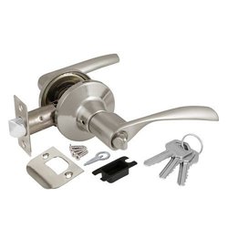 Ручка-защелка ключ/фиксатор AJAX DK610 SN-ET (6010 SN-E) матовый никель