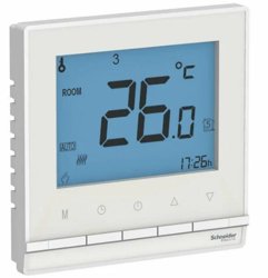 Термостат электронный AtlasDesign 16А для теплого пола с датчиком +5град.C +35град.C в сборе бел. Systeme Electric ATN000138