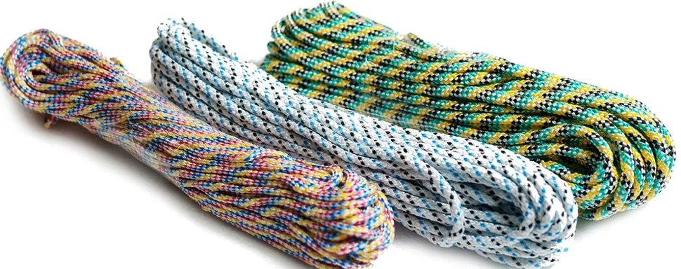 Веревка плетеная, d=17 мм 50 м, цветная