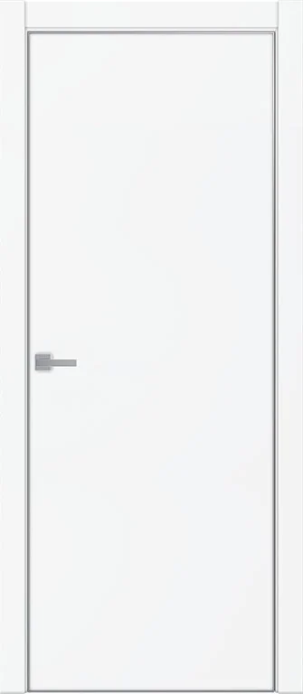 Дверь Uberture TAMBURAT Модель 4101 глухое, аляска суперматовая, кромка AL мат.хром 70