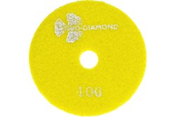 Круг шлифовальный алмазный гибкий 100мм №100 TRIO-DIAMOND (ЧЕРЕПАШКА), сухая шлифовка