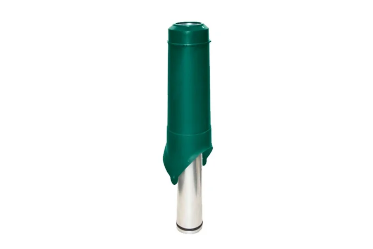 Выход вытяжки вентиляционный изолированный KROVENT Pipe-VT 125is 125/206/700 зеленый