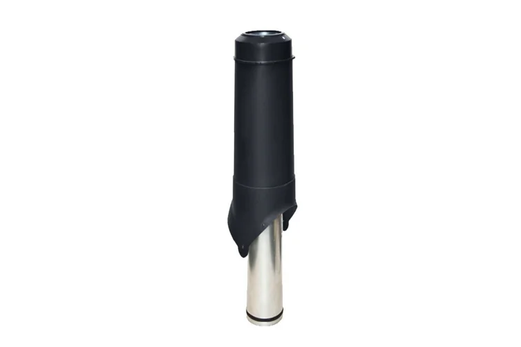 Выход вытяжки вентиляционный изолированный KROVENT Pipe-VT 125is 125/206/700 черный