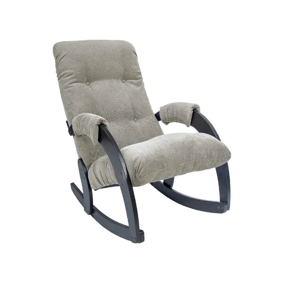 Кресло-качалка, обивка Verona Light Grey, каркас венге