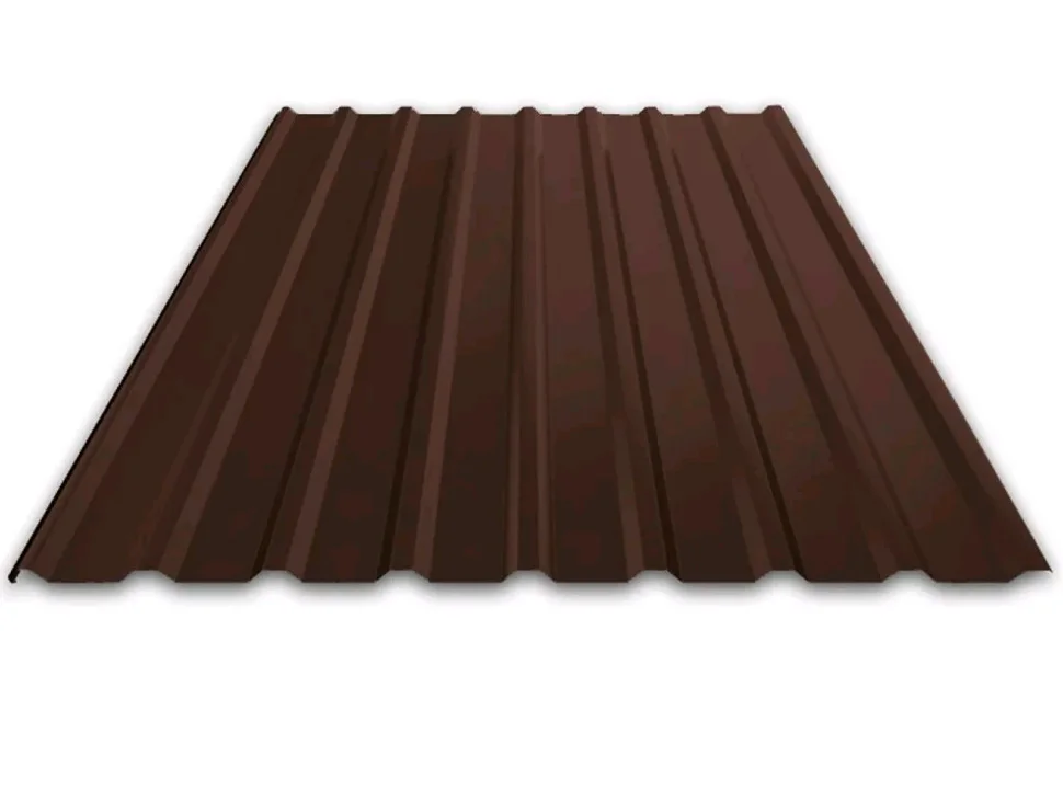 Профнастил МП-20-A, 0.5 мм, PE, RAL 8017 (шоколад) 1.15 * 4.7 м.п. (Дисконт)