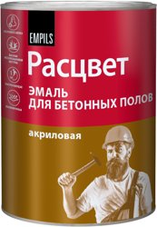Эмаль для бетонных полов акриловая коричневая 2,7 кг Расцвет