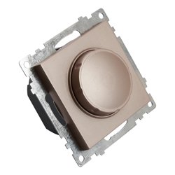 Выключатель диммирующий СП STEKKER Катрин TRIAC (механизм) 250В, 500W шампань (GLS10-7106-02)