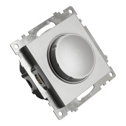 Выключатель диммирующий СП STEKKER Катрин TRIAC (механизм) 250В, 500W серебро (GLS10-7106-03)