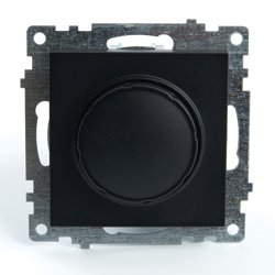 Выключатель диммирующий СП STEKKER Катрин TRIAC (механизм) 250В, 500W черный (GLS10-7106-05)
