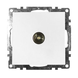 Розетка телевизионная 1-местная (механизм) СП STEKKER Катрин (GLS00-7108-01) белый