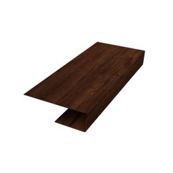 J-профиль Принт Элит Choco Wood (Шоколадное дерево) для софита 25*18*3м.п.