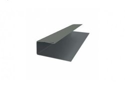 J-профиль Полиэстер RAL 7005 (серая мышь) 0,45мм для софита 25*18*3м.п.