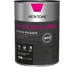 Краска ВД фасадная силиконовая матовая (База А) NEWTONE MODERN PRO 0,8л (1,1кг) 8814