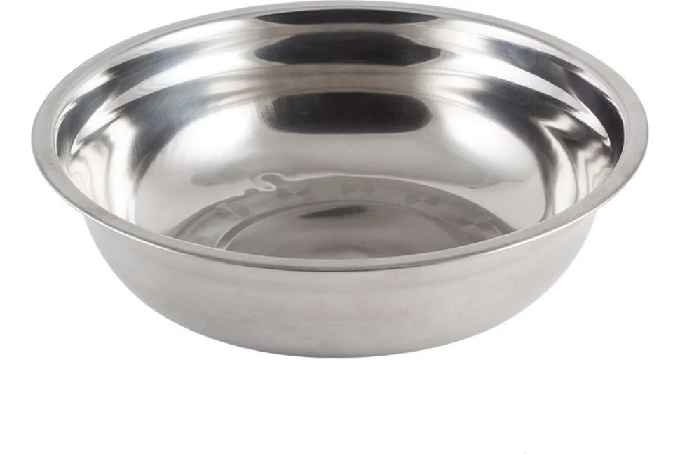 Миска MALLONY Bowl-27, объем 2,8 л, с расширенными краями, из нерж стали, зеркальная полировка, диаметр 27 см