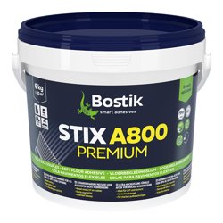 Клей для напольных покрытий BOSTIK акриловый высокоэффективный STIX A800 PREMIUM 6 кг