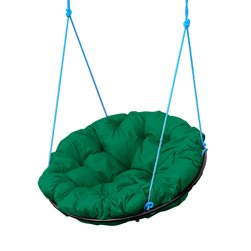 Кресло ПАПАСАН подвесное, подушка зеленая