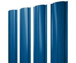 Штакетник металлический Grand Line Slim полукруглый двусторонний 0.45 мм RAL **, длина *пог.м