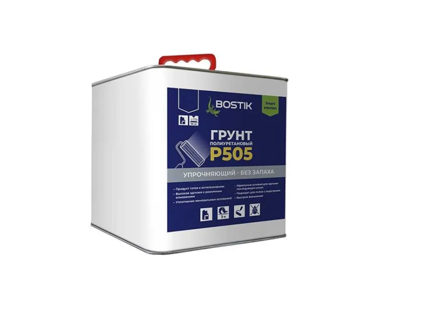 Грунт Bostik P505 полиуретановый упрочняющий без запаха 1кг