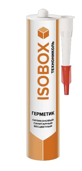 Герметик силиконовый санитарный бесцветный ISOBOX 260 мл