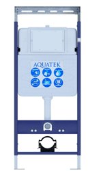 Инсталляция AQUATEK Easy Fix 50 для подв унитаза 1130*500*100 с звукоизоляционной прокладкой и креплением 90-130 мм, без кнопки