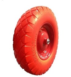 Колесо полиуретановое (литое) Variant 4.80/4.00-8, с подшипником 12 мм, для тачки 11090, 11110