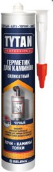Герметик силикатный для каминов черный TYTAN Professional 280мл (до +1500°C)