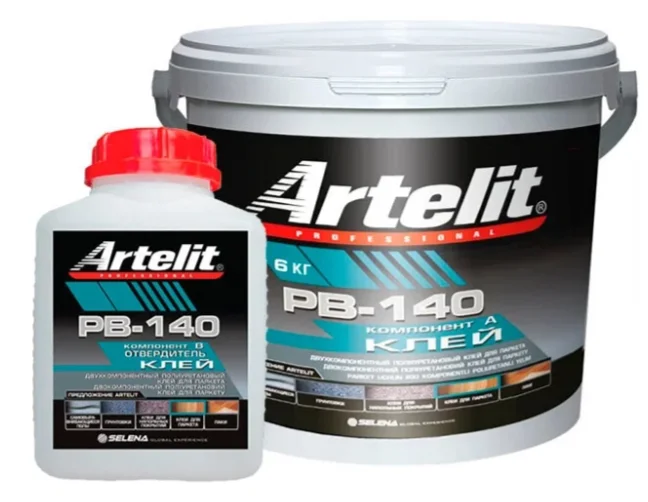 Клей для паркета Artelit Professional PB-140 двухкомпонентный полиуретановый 6 кг