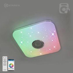 Светильник управляемый светодиодный музыкальный MUSIC RGB 40W S-APP-330-WHITE/CHROME-220-IP20