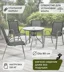 Комплект садовый (Стол круглый D80 с отверстием для зонта + 4 кресла)