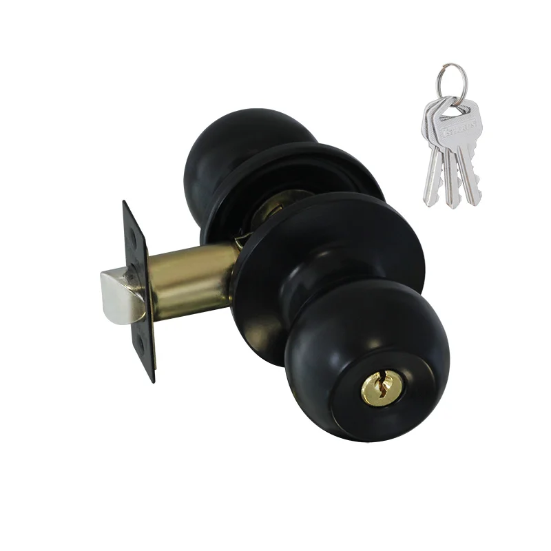 Ручка-защелка ISPARUS ЗШ-01 черный (ключ/фиксатор)