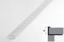 Профиль для плитки алюминиевый ПК 01 окантовочный (9-10мм) 2700 мм Цвет: Белый матовый