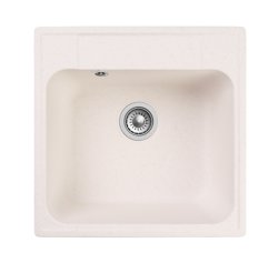 Мойка композитная GRANFEST Quarz 48 480*480мм белый + сифон