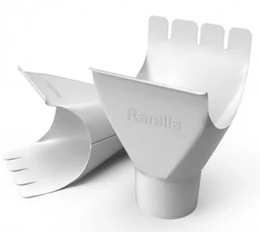 Воронка желоба Ranilla, 125/90 мм, RAL 9003