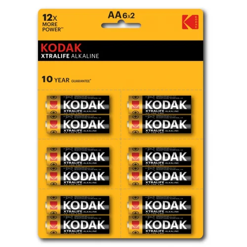 Элемент питания Kodak LR6-12BL perforated (6x2BL) XTRALIFE Alkaline [KAA-2x6 perf] (уп. 12шт)