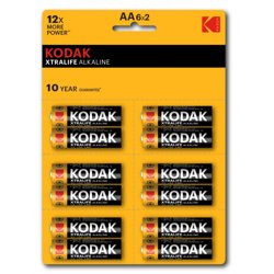 Элемент питания Kodak LR6-12BL perforated (6x2BL) XTRALIFE Alkaline [KAA-2x6 perf] (уп. 12шт)