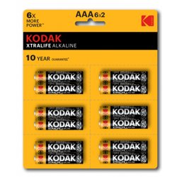 Элемент питания Kodak LR03-12BL perforated (6x2BL) XTRALIFE Alkaline [KAAA-2x6 perf] (уп. 12шт)