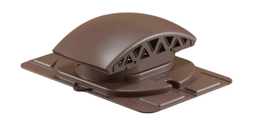 Вентилятор подкровельного пространства VIOTTO с универсальным проходным элементом (черепаха) коричневый (RAL 8017)