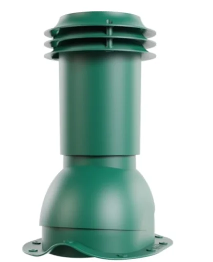 Комплект выход вентиляции универсальный VIOTTO для профнастила 20 зеленый (RAL 6005)