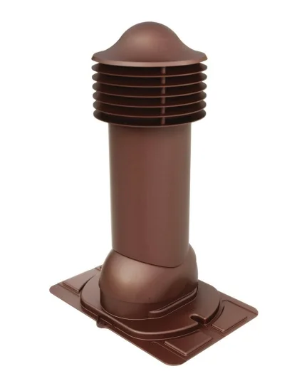 Комплект труба вентиляционная VIOTTO с универсальным проходным элементом D110/550, не утепленная, коричневый (RAL 8017)