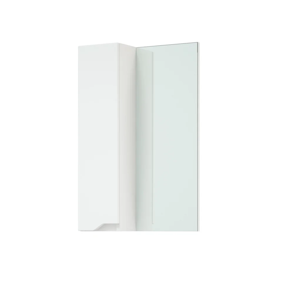Зеркало-шкаф SIRIUSLINE Теона 50 левый, цвет белый/Тоскана50 лев.