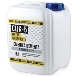Средство для удаления цемента BUILDER СЦК-5 "Смывка цемента" концентрат 1:5, 5л