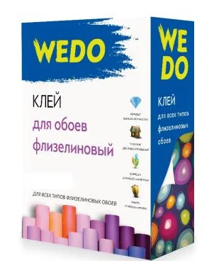 Клей обойный WEDO для флизелиновых обоев 180гр (до 30кв.м.)