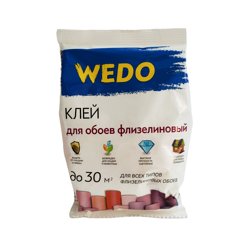 Клей обойный WEDO для флизелиновых обоев 180гр (до 30кв.м.)