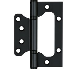 Петля накладная "БАБОЧКА" AJAX IN4000W BL 100/P-2B 100x2,3 черный (2шт.)